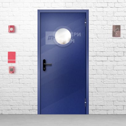 Противопожарная дверь ДПМ-01 EI-30 остекленная однопольная без порога